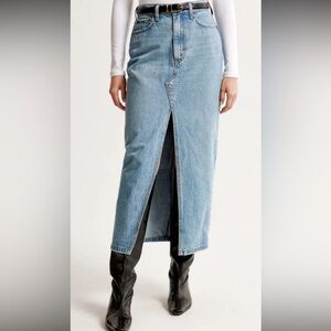 Abercrombie & Fitch denim maxi skirt
